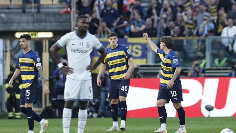 Inter verspielte in Parma einen sicher geglaubten Sieg. © ANSA / ELISABETTA BARACCHI