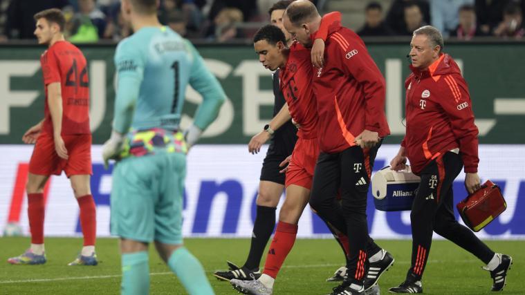 Jamal Musiala konnte nicht zu Ende spielen. © ANSA / RONALD WITTEK