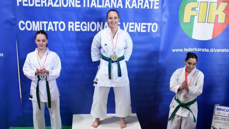 Laura Grünfelder took first place in the overall ranking. © KARATE MUHLBACH