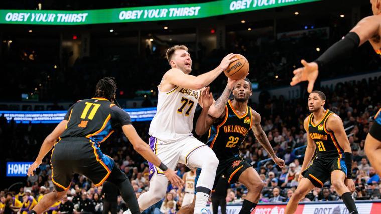 Luka Doncic führte LA zum Sieg gegen den Spitzenreiter. © APA / WILLIAM PURNELL