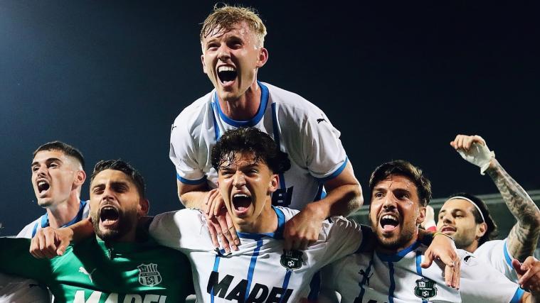 Sassuolo Calcio celebrates its return to Serie B. © US Sassuolo