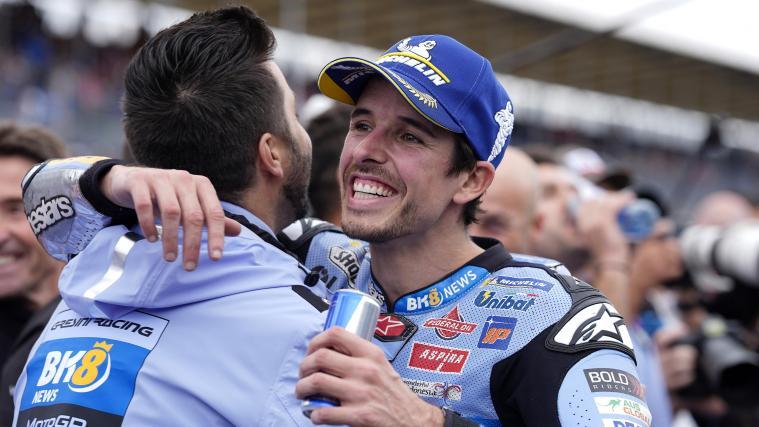 Alex Marquez gewann den Sprint in Silverstone. © ANSA / TIM KEETON