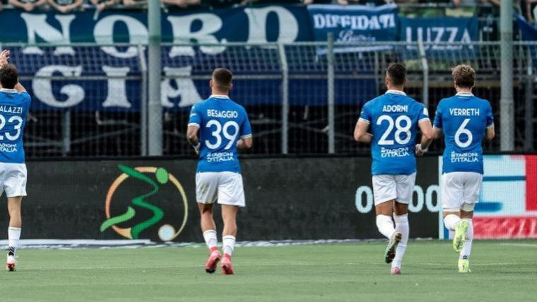 Les joueurs de Brescia font face à un avenir incertain. © Brescia Calcio