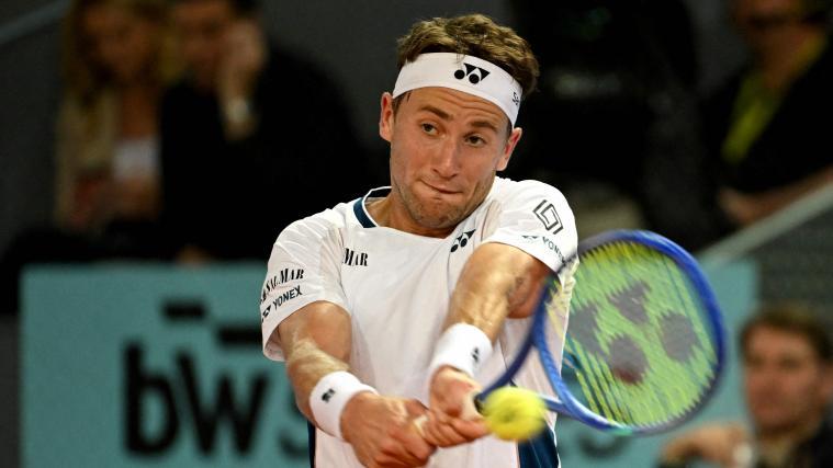 Casper Ruud steht im Finale von Madrid. © APA/afp / JAVIER SORIANO
