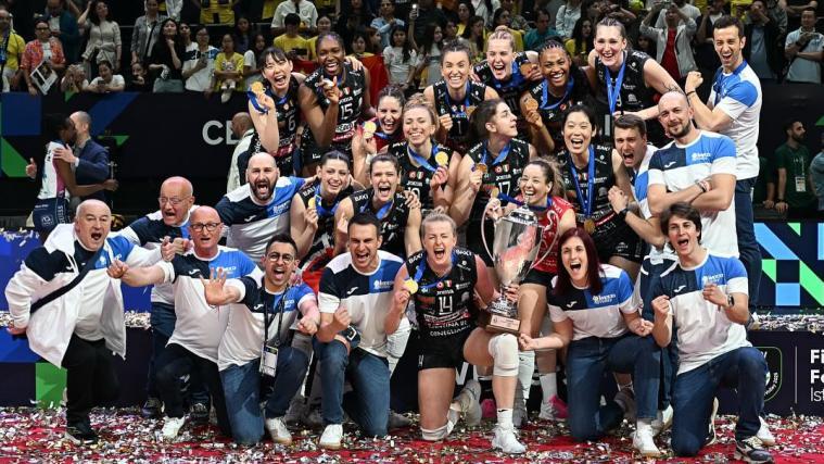 Conegliano gewann die Champions League. © imoco volley
