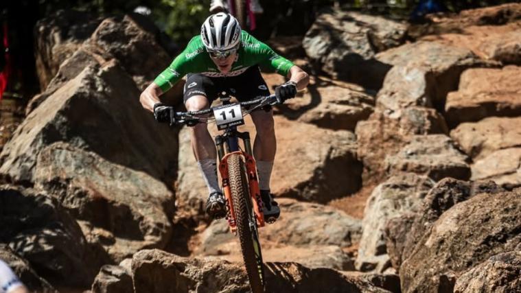Elian Paccagnella in action. © uci_mtbworldseries/Instagram
