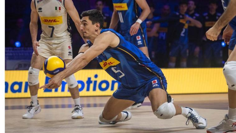 Alessandro Michieletto et son équipe ont célébré une victoire éclatante. © Volley Nations League / VNL