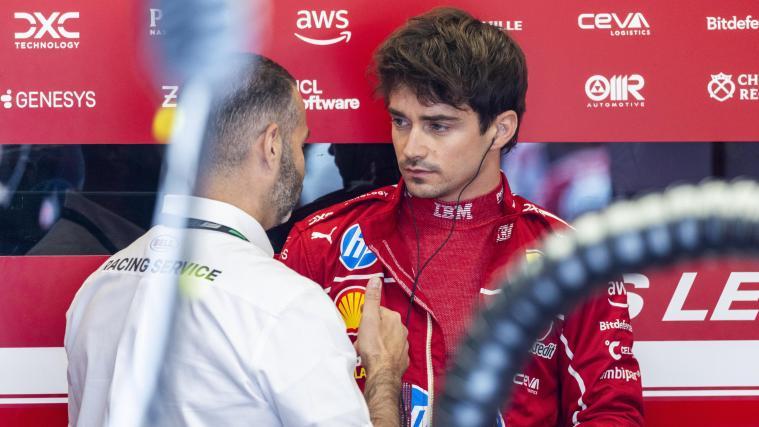Charles Leclerc had an accident on Friday. © ANSA / SHAWN THEW