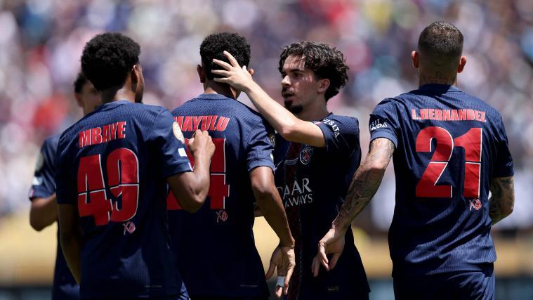 Die PSG-Spieler jubelten gleich dreifach. © APA / STU FORSTER