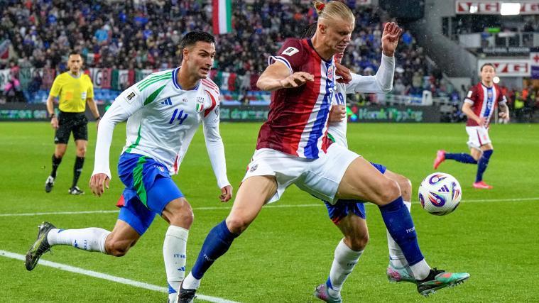 Erling Haaland a porté le score à 3-0. © ANSA / Cornelius Poppe