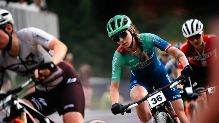 Greta Seiwald kämpfte sich beim Weltcup im Val di Sole durchs Mittelfeld. © noam.meresse