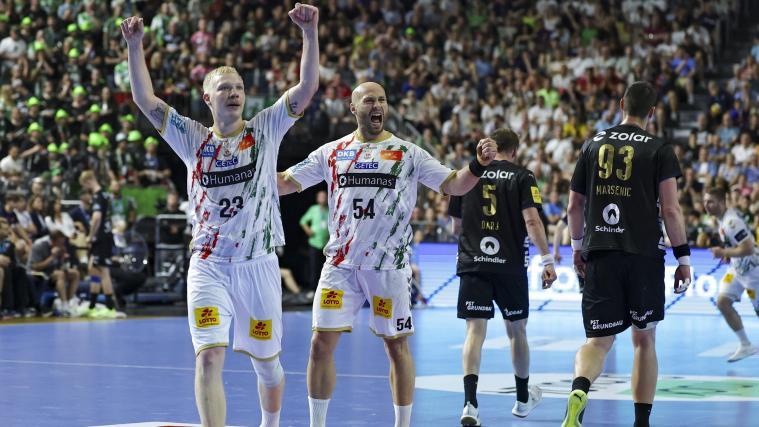 Magdeburg jubelt, bei Berlin hängen dagegen die Köpfe. © ANSA / Christopher Neundorf