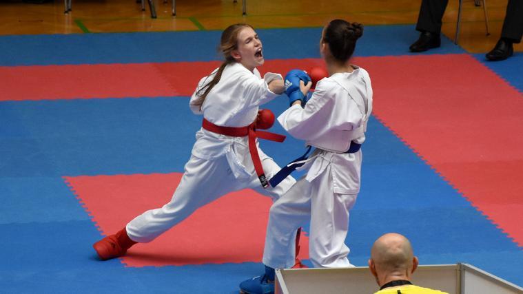 Maria Peintner hat sich die Bronzemedaille geschnappt. © Karate Mühlbach / KARATE MUHLBACH