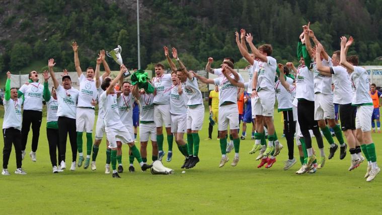 This is how Natz celebrated the championship title. © SSV Taufers