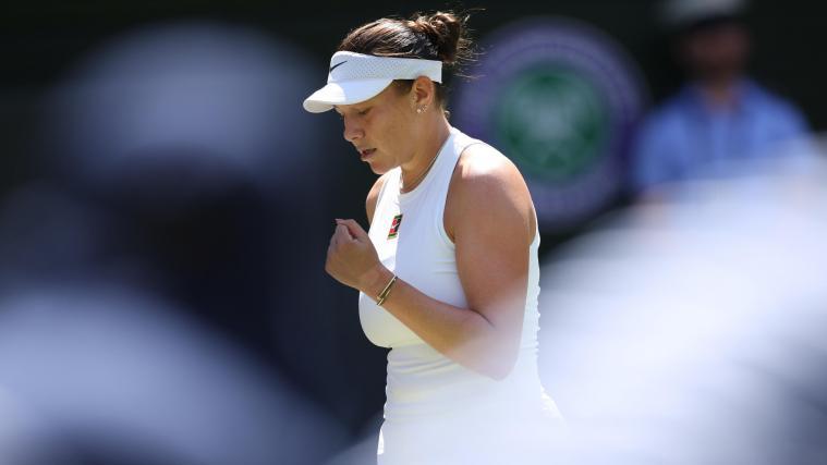 Amanda Anisimova steht im Finale von Wimbledon. © ANSA / ADAM VAUGHAN