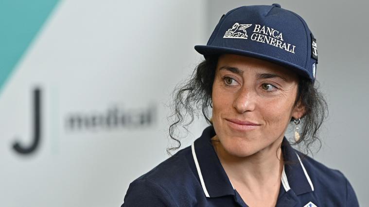 Federica Brignone arbeitet an ihrer Rückkehr auf die Piste. © ANSA / Alessandro Di Marco