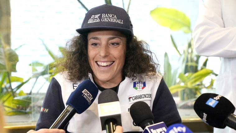 Federica Brignone bleibt frohen Mutes. © Pentaphoto