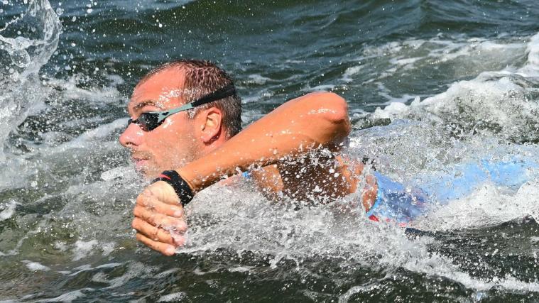 Gregorio Paltrinieri finished fourth this time. © APA/afp / MANAN VATSYAYANA