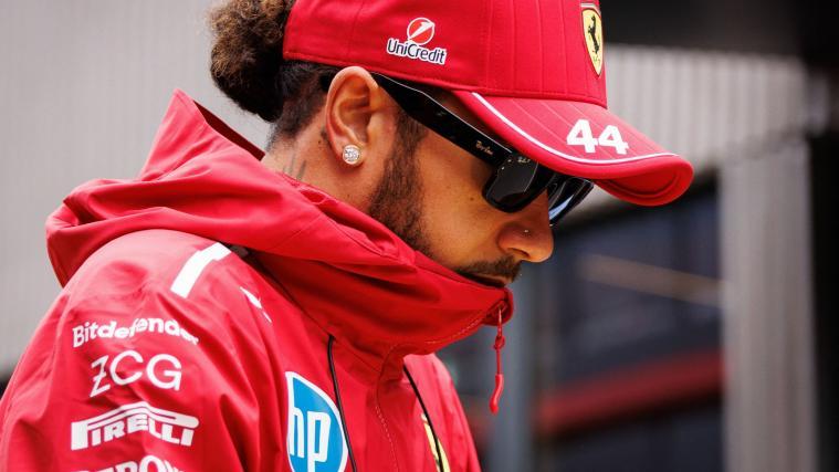 Hamilton schlich mit hängendem Kopf davon. © APA/afp / SIMON WOHLFAHRT