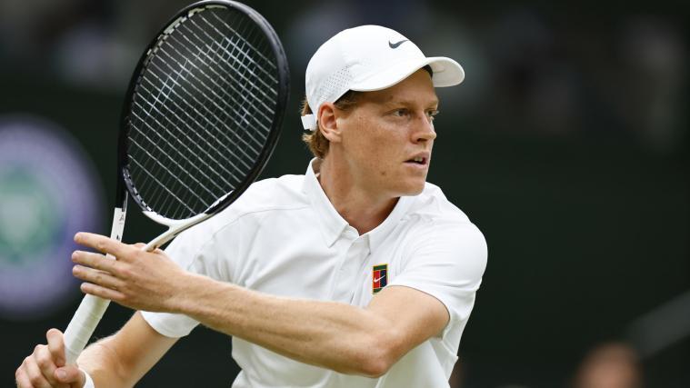 Jannik Sinner steht im Achtelfinale von Wimbledon. © ANSA / TOLGA AKMEN
