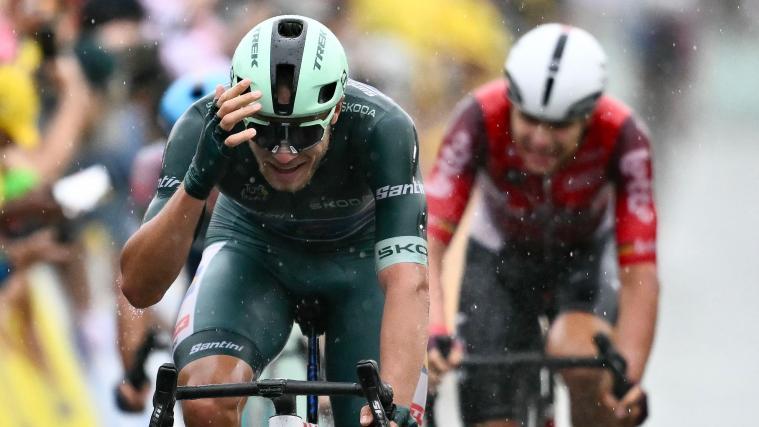 Jonathan Milan könnte am Sonntag Geschichte schreiben. © APA/afp / MARCO BERTORELLO