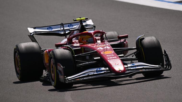 Lewis Hamilton at the British Grand Prix at Silverstone. © ANSA / PETER POWELL