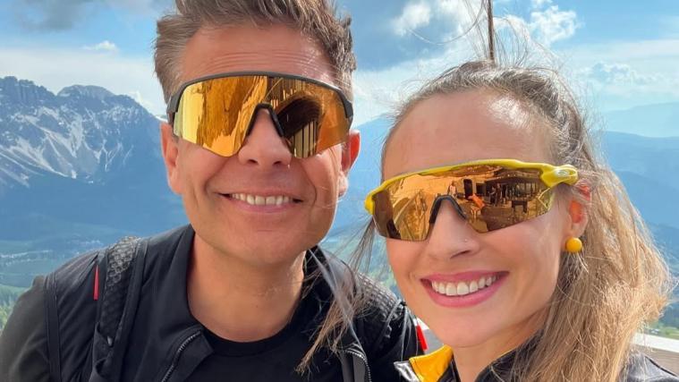 Sind seit zehn Jahren ein glückliches Ehepaar: Stefano Corradini und Dorothea Wierer. © Instagram