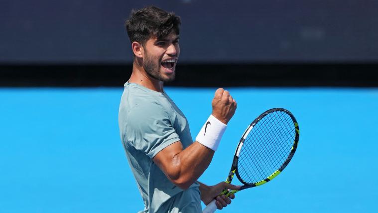 Carlos Alcaraz steht im Halbfinale. © APA / DYLAN BUELL