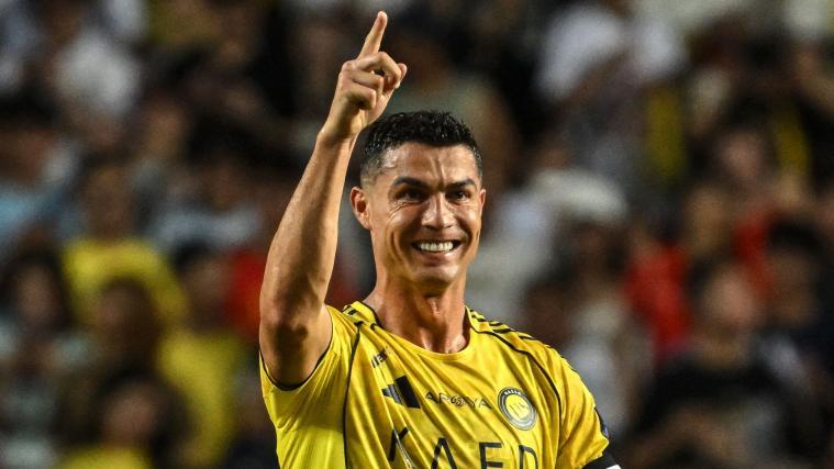 Cristiano Ronaldo a célébré son but historique, mais cela n'a pas suffi pour remporter la coupe. © APA/afp / WUN SUEN