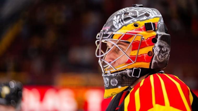 Damian Clara celebrated a shutout. © BILDBYRÖN / JENS CARLSSON