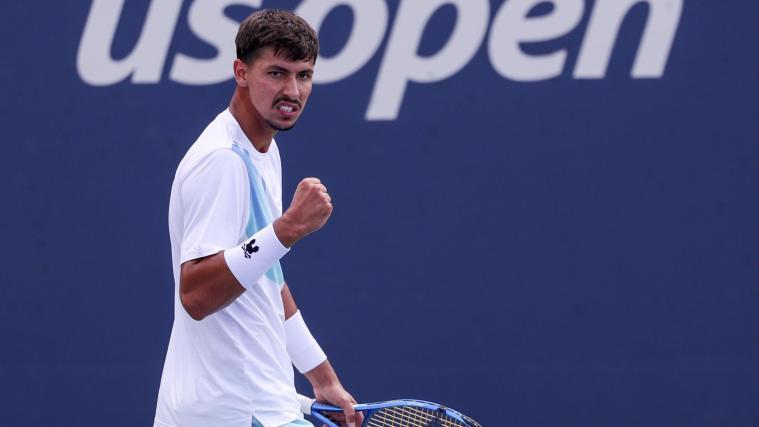 Der Australier Alexei Popyrin fordert Jannik Sinner. © ANSA / SARAH YENESEL