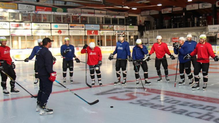 The Rittner Buam have completed their first ice training session at their home stadium. © Sportissimus