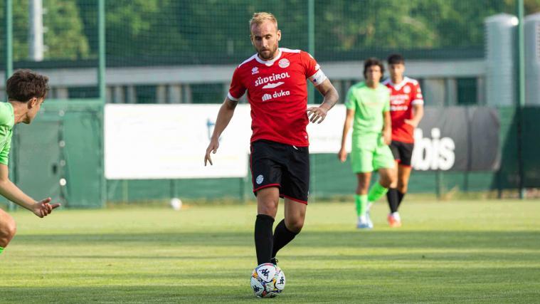 FCS-Kapitän Fabian Tait traf mit einem Kunstschuss. © FC Südtirol