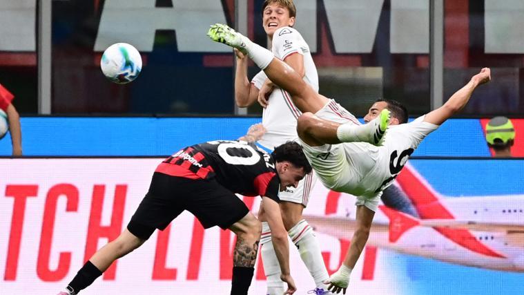 Federico Bonazzoli gelang ein Kunststück. © APA/afp / PIERO CRUCIATTI