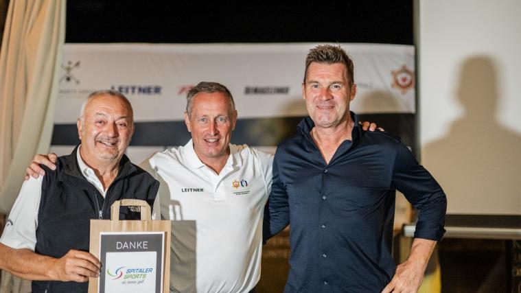 FISI-Präsident Markus Ortler mit Giuseppe Vazzollerund Andreas Spittaler. © Harald Wisthaler