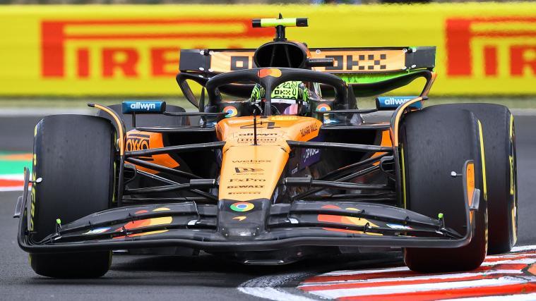 Lando Norris stellte die Bestzeit auf. © APA/afp / FERENC ISZA