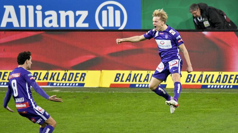 Matthias Braunöder (ici toujours avec l'Austria Vienne) revient en Serie B. © APA / HERBERT NEUBAUER