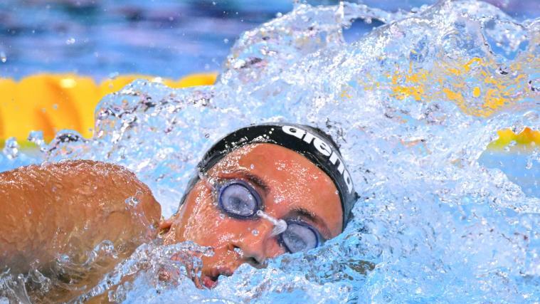 Simona Quadarella missed the podium. © APA/afp / FRANCOIS-XAVIER MARIT