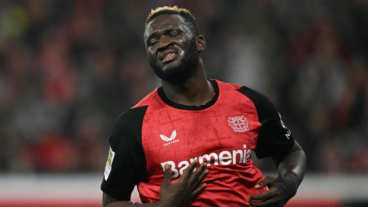 Victor Boniface gilt als Wunschspieler von Milan. © APA/afp / INA FASSBENDER