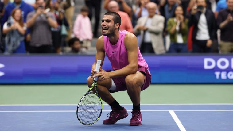 Carlos Alcaraz gewann die US Open. © APA / CLIVE BRUNSKILL