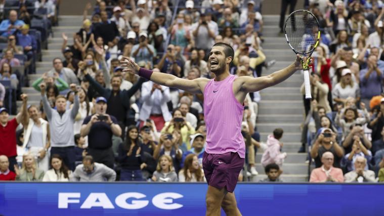 Carlos Alcaraz ist der neue US-Open-Champion. © ANSA / JOHN G. MABANGLO