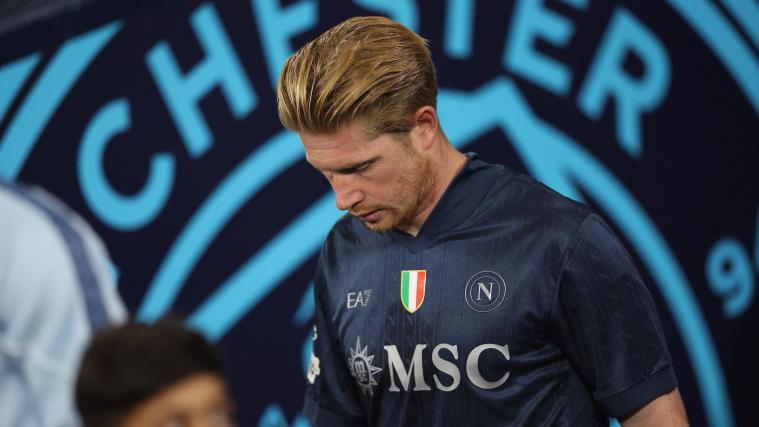 Die bittere Rückkehr: Kevin de Bruyne erlebte mit Napoli einen gebrauchten Abend. © ANSA / ADAM VAUGHAN