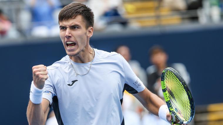 Fabian Marozsan, ungarischer Tennisprofi und nächster Gegner von Jannik Sinner. © ANSA / WU HAO
