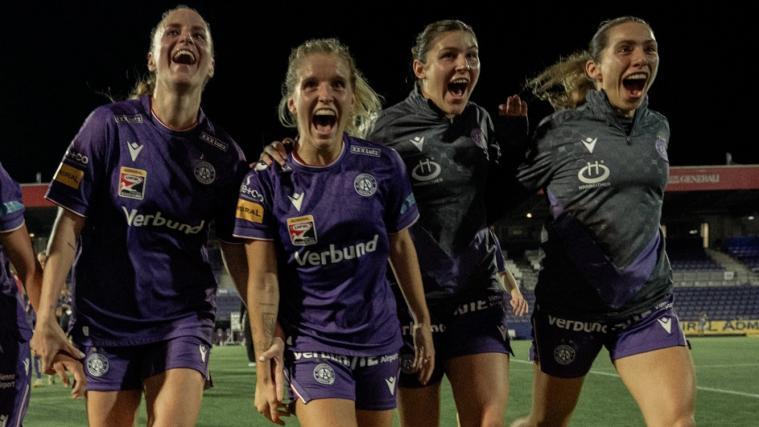 Für Elisa Pfattner (Mitte) und die Wiener Austria ist die Königsklasse der große Traum. © FAK/Social Media