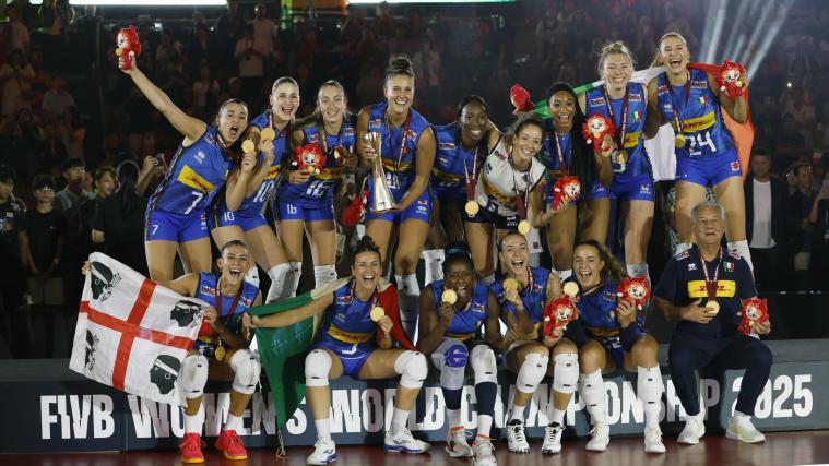 Italiens Damen sind Weltmeisterinnen. © ANSA / RUNGROJ YONGRIT