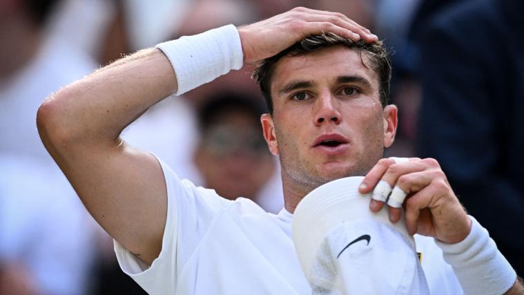 Jack Draper wird in Wien seinen Titel nicht verteidigen können. © APA/afp / KIRILL KUDRYAVTSEV