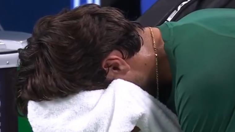 Lorenzo Musetti verlor das Finale in Chengdu. © Screenshot