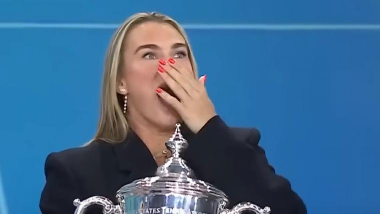 Tennis star Aryna Sabalenka. © Screenshot