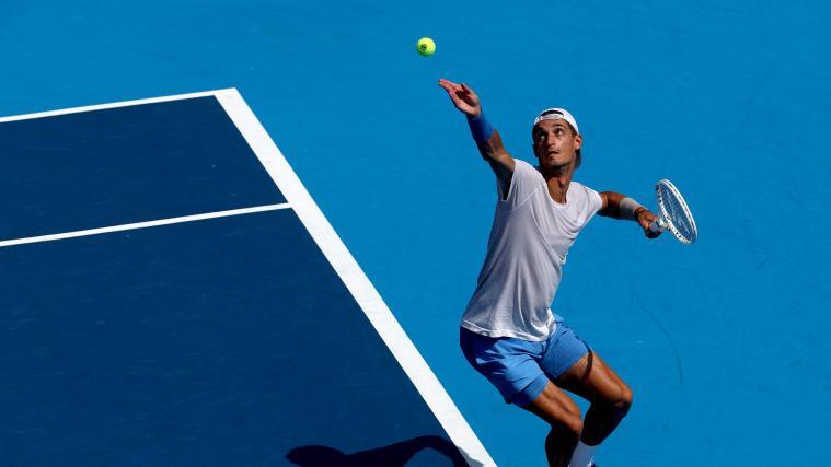 Terence Atmane fordert Jannik Sinner heraus. © APA / MATTHEW STOCKMAN