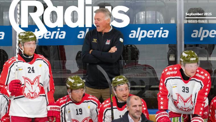 Among other things, the Foxes from Bolzano adorn the cover of the new ice hockey magazine Radius.